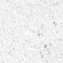 Płytki lastryko biało-szare Macro Bianco mat 59x59  - 1